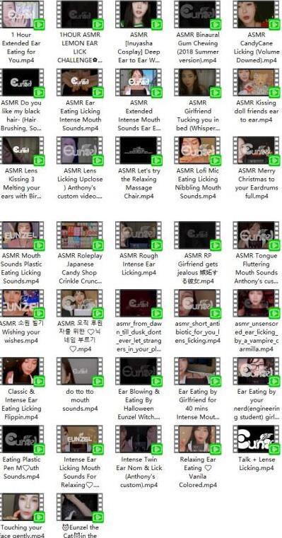 Eunzel ASMR Patreon作品37部合集｜温柔治愈系助眠音声+3D麦克风沉浸体验 [8.64GB]