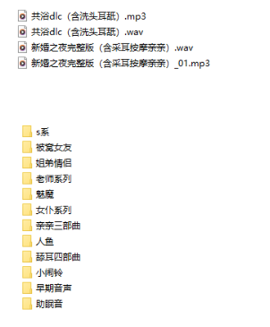 烛灵儿ASMR四周年舰长礼物音声：B站顶流治愈系主播40部角色扮演作品合集 [40A/17.5G]