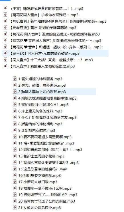 菊花花（菊花酱）中文ASMR剧情音声32V合集：沉浸式角色扮演与耳畔私语体验[32V/中文音声]