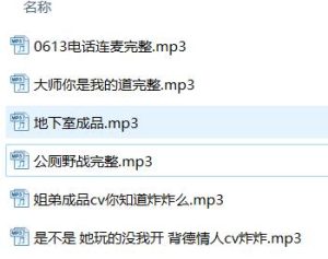 cv炸炸御姐音R18剧情音声6首|沉浸式ASMR声控福利【R18/6V/2.3G】