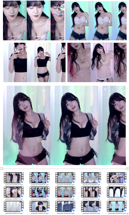 韩国ASMR主播BJ golaniyule0六月热舞合集｜沉浸式触发音+视觉盛宴 [15V+2.3G]