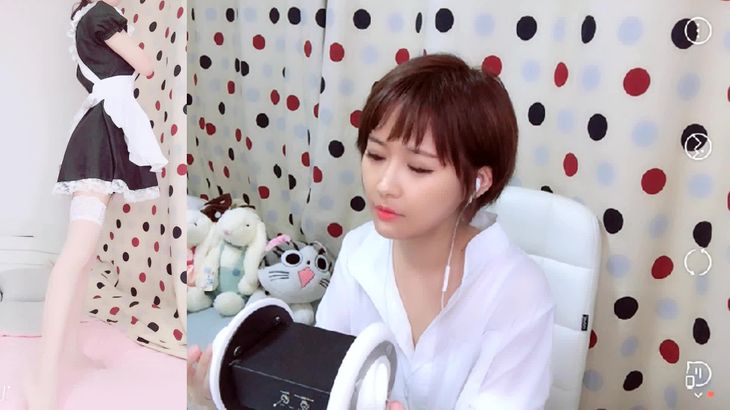 [菇菇ASMR]助眠向 羽毛，鹅毛棒挖耳哄睡